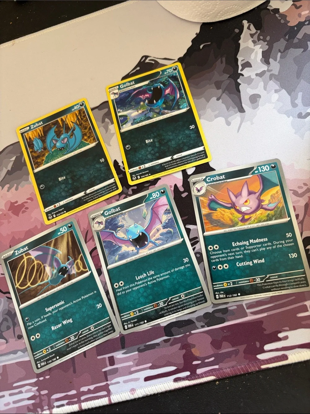 Zubat, Golbat & Crobat Evolution Lot | Silver Tempest + Paradox Rift | ✨5/$25✨